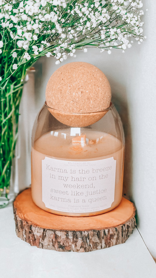 Karma scented candle (Taylor swift inspired)