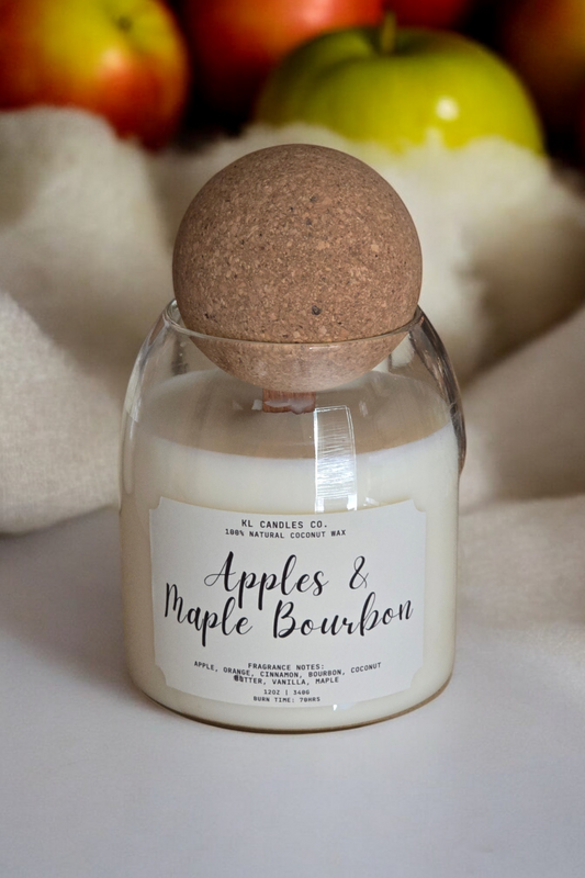 Apples & Maple Bourbon Scented Candle