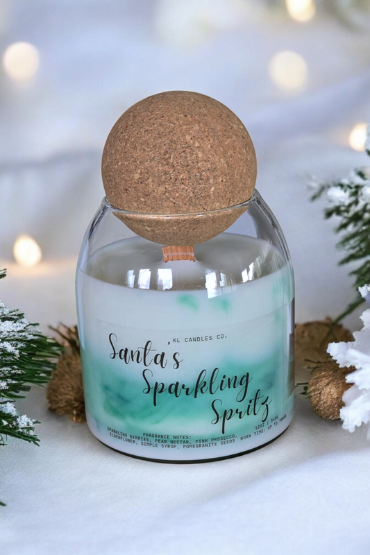 Santa's Sparkling Spritz Scented Candle